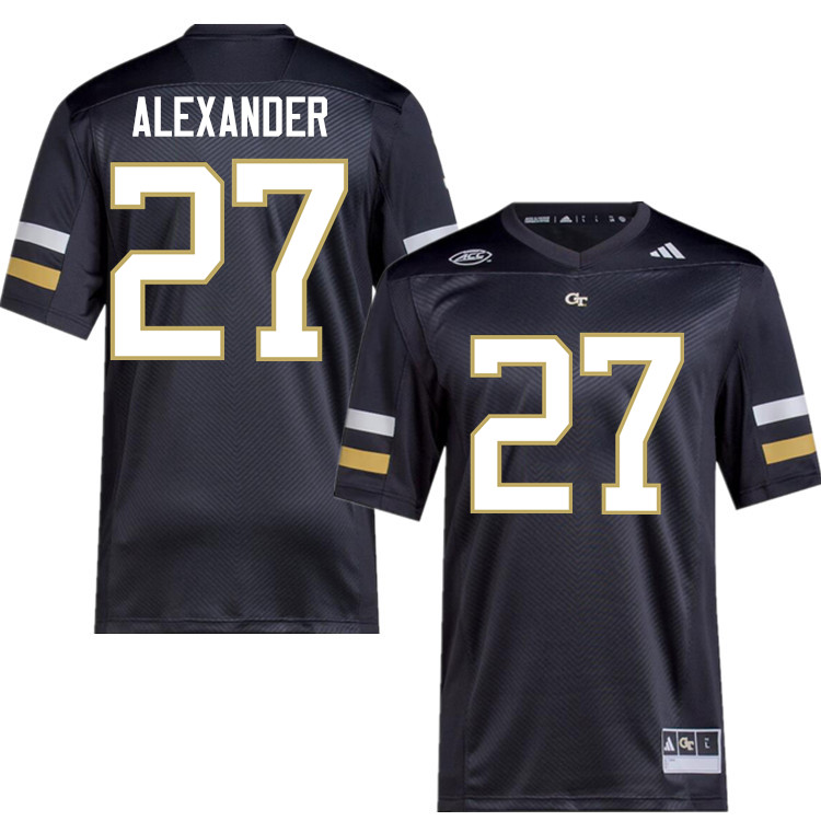 Chad Alexander Georgia Tech Jerseys,Georgia Tech Yellow Jackets College Football Uniforms-Black